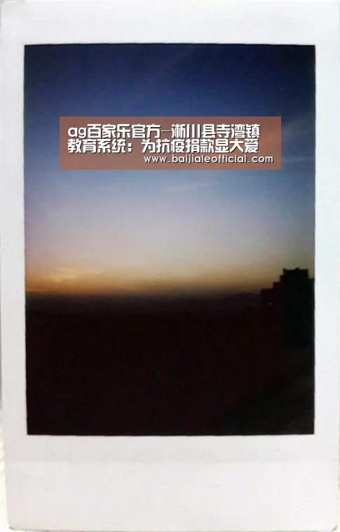 ag百家乐官方-淅川县寺湾镇教育系统:为抗疫捐款显大爱(图1) ag百家乐官方